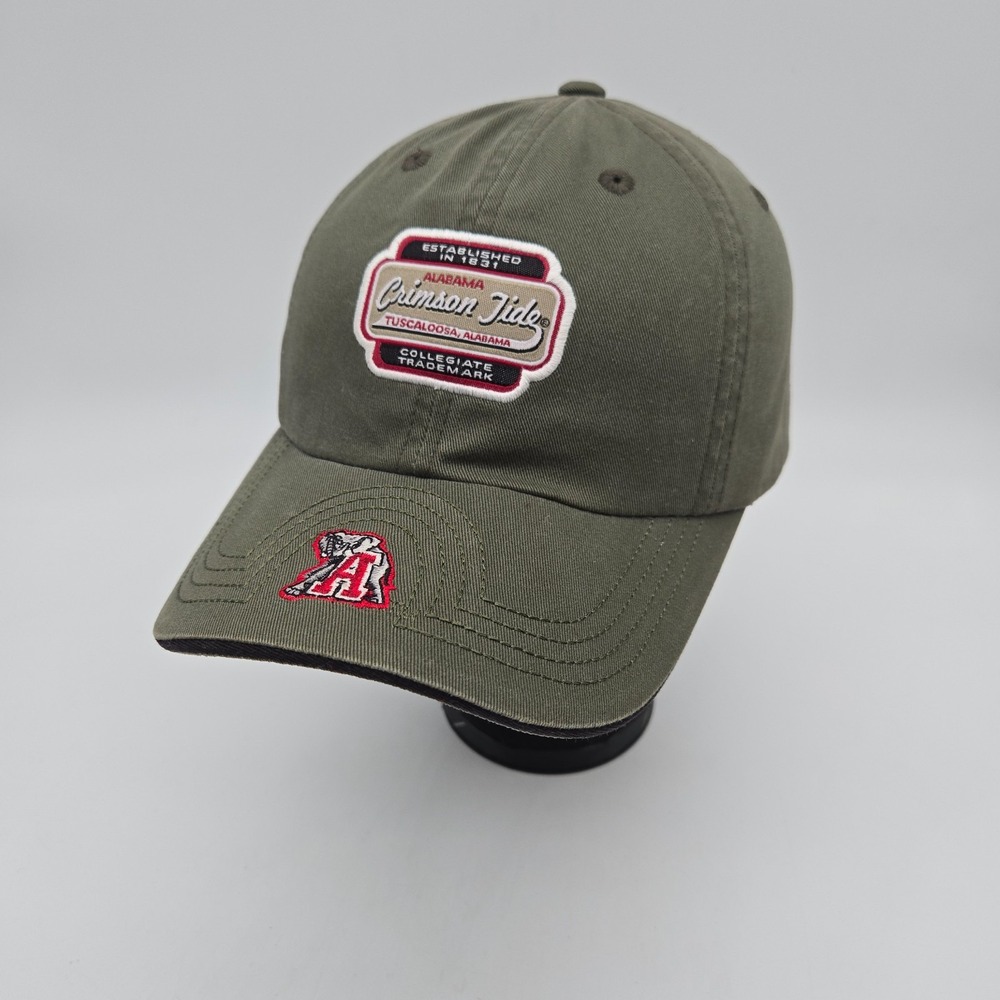 American Needle Alabama Crimson Tide Strapback Hat Cap Green Twill SEC Football